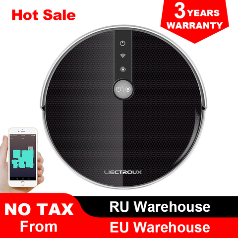 LIECTROUX C30B Robot Vacuum Cleaner Smart Mapping,App & Voice Control,4000Pa Suction,Wet Mopping,Floor Carpet Cleaning,Disinfect ► Photo 1/6
