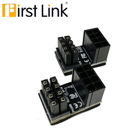 ATX 8pin male 180 degree angled A 8 pin female power adapter for desktop graphics car for Motherboard Mainboard Connector Socket ► Photo 1/6