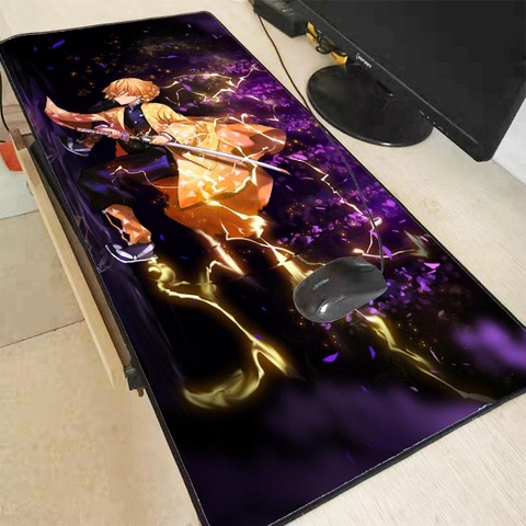 XGZ Anime  Demon Slayer Kimetsu No Yaiba Gaming  Large Mouse Pad  Computer Mousepad  XXL Lock Edge  Mause Pad Keyboard Desk Mat ► Photo 1/6