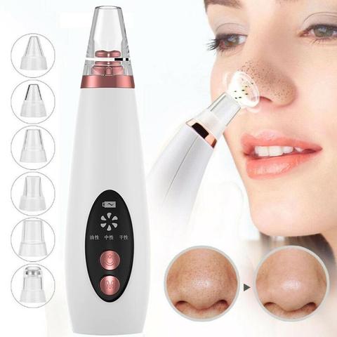 USB Rechargeable Blackhead Remover Face Pore Vacuum Skin Care Acne Pore Cleaner Pimple Removal Vacuum Suction Tools ► Photo 1/6