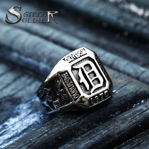 steel soldier vampire ring for men stainless steel quality women finger fashion jewelry ► Photo 1/1