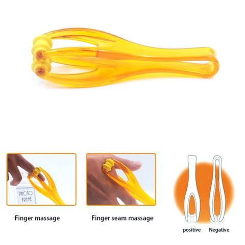 1pc 2 Rollers Hand Finger Massager Relax Blood Dual Roller Rolling Finger Joint Massage Muscle Relaxation Tool Foot Massager ► Photo 1/6