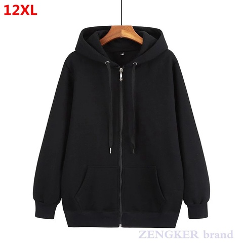 Autumn men's zipper cardigan plus size hoodie men's jacket cardigan oversized mens hoodies sweatshirt men 9XL 10XL 8XL ► Photo 1/4