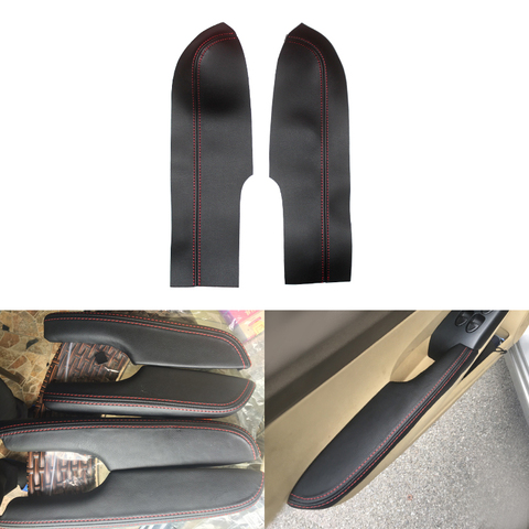 For Honda Civic 8th Gen Sedan 2006 2007 2008 2009 2010 2011 Front 2pcs Car Door Armrest Panel Microfiber Leather Cover Trim ► Photo 1/6