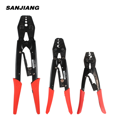 HS-16 crimper plier  Ratchet Crimping Tool for Non-Insulated Terminals AWG 22-6 Polished Jaw Pressure regulating device ► Photo 1/6