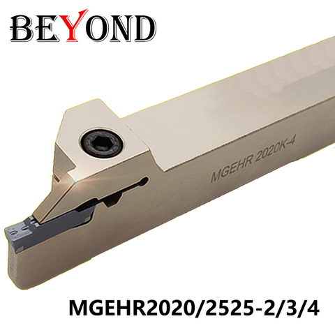 BEYOND White nickel plating MGEHR2022 MGEHR2525 2/3/4 Turning Tool holder Slotting Lathe Cutter Shank 20mm MGEHR CNC Toolholder ► Photo 1/3