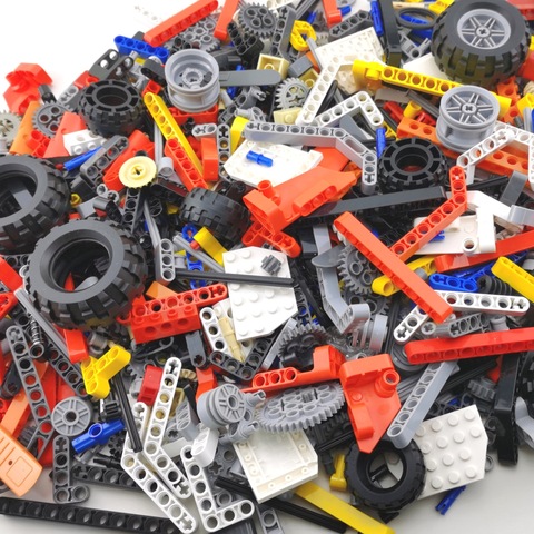 Technic Parts Bulk Wheel Gear Axle Pin Lift Arms Conector Set Building Blocks Bricks Accessories MOC Mechanical Pieces Toy ► Photo 1/6