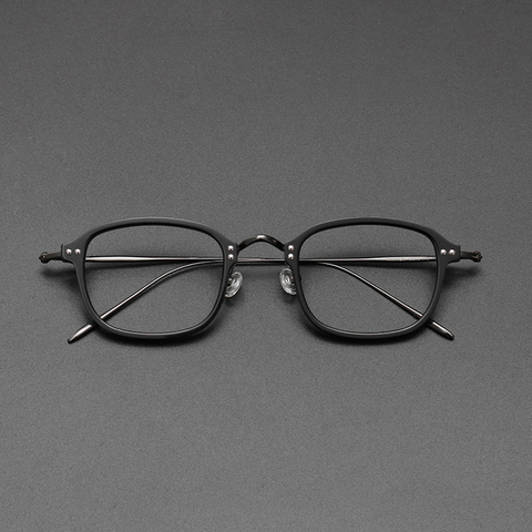 Vintage Men Titanium Glasses Frame Male Square Luxury Brand Eyewear Women Myopia Prescription Optical Acetate Eyeglasses Frame ► Photo 1/6