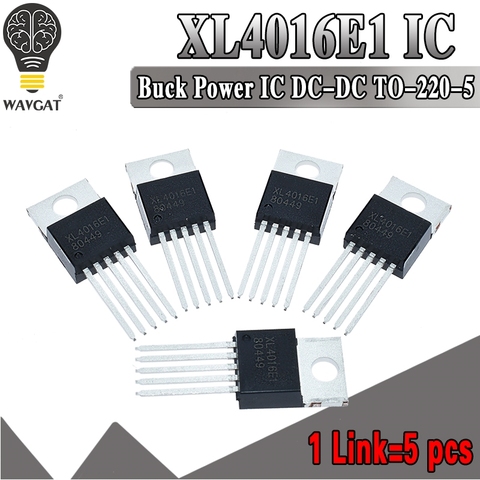 5PCS XL4016E1 XL4016 TO220-5 8A 180KHz 40V Buck DC to DC Converter ► Photo 1/6