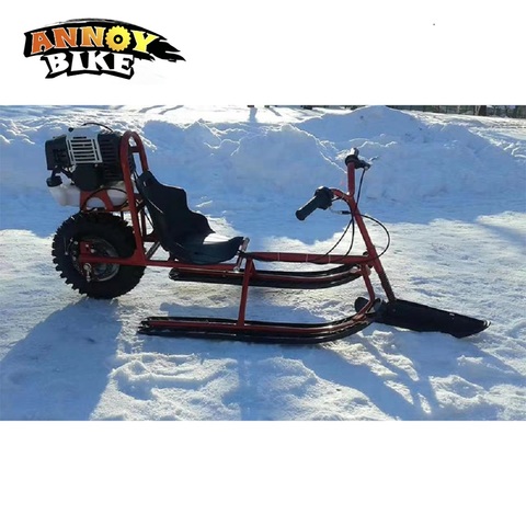 Snowmobile Electric Petrol Amusement Ski Car Vehicle Kids Playground Snow Sledge Snowmobile Children Skiing Equipments ► Photo 1/5