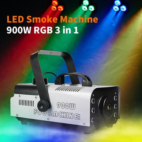 MOKA SFX Hot Sell 900W Wireless LED Remote Smoke Machine Portable Party City Fog Machine Smoke Car for Stage Party Wedding DJ ► Photo 1/6