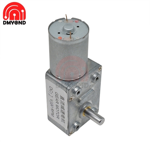 4632-370 Worm DC Gear Motor 12V 100RPM Mini Electric Gearbox Reducer DC High Torque Electric Motor For Automation Equipment ► Photo 1/6