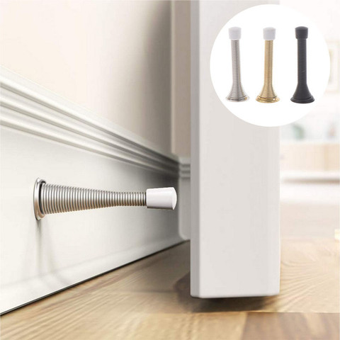 Hot Sale 1Pc Spring Door Stopper Door Stop Wall Decorative Door Stopper Protect Doors & Wall  Household Door Stopper ► Photo 1/6