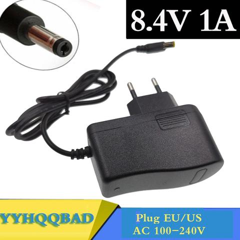 8.4V 7.4V 1A 18650 Lithium battery charger 5.5mm*2.1 Portable Charger EU/AU/US/UK Plug ► Photo 1/5