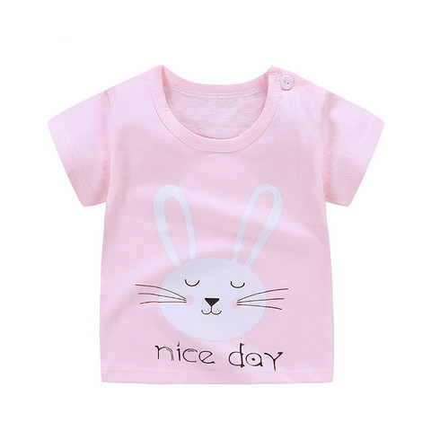 New 2022 Children T Shirts Cartoon Print Kids Baby Boy Tops Short Sleeve T-Shirt Summer Tee Toddler Girl Shirts Girls Top ► Photo 1/5