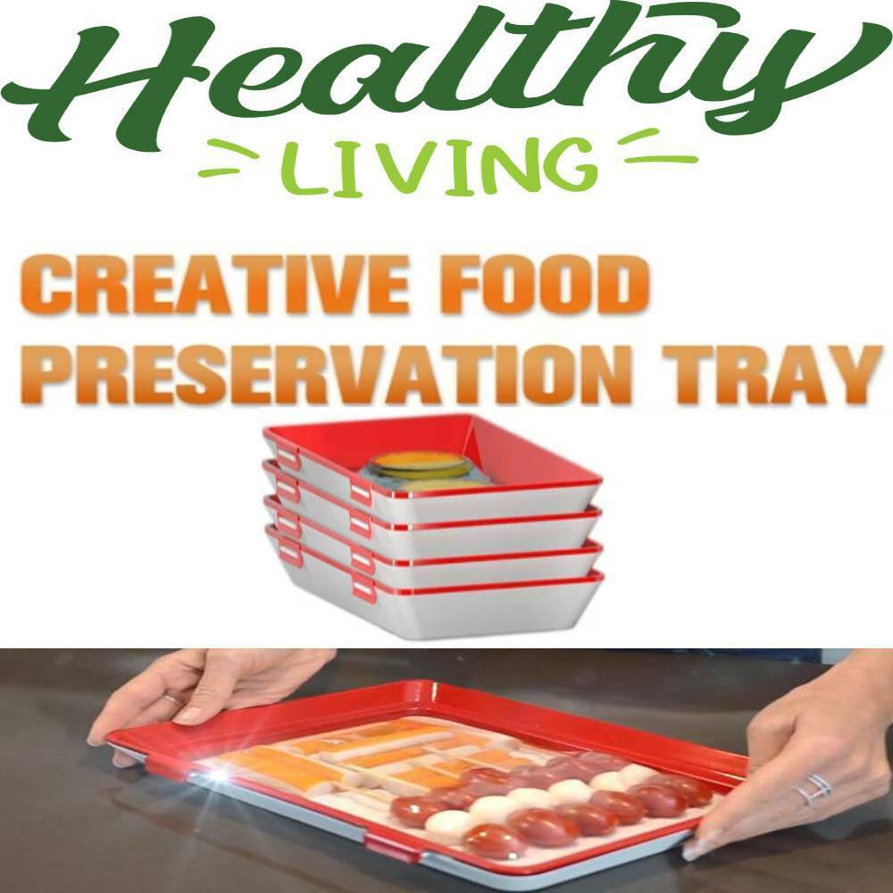Creative Healthy Food Preservation Tray Storage Container Set Kitchen NEW