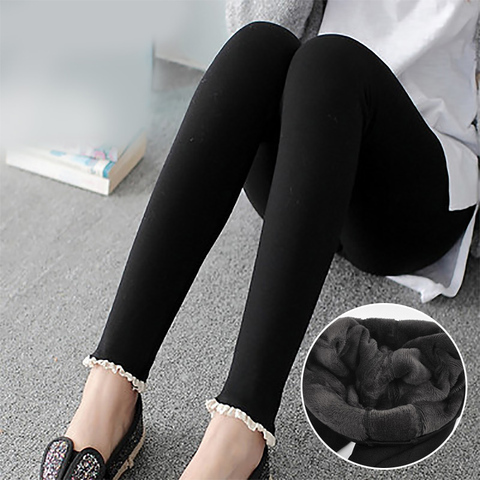 Autumn and Winter Women Clothing Maternity Clothes Winter Leggings Thickened with Velvet Pregnant Women Trousers Warm Pants ► Photo 1/6