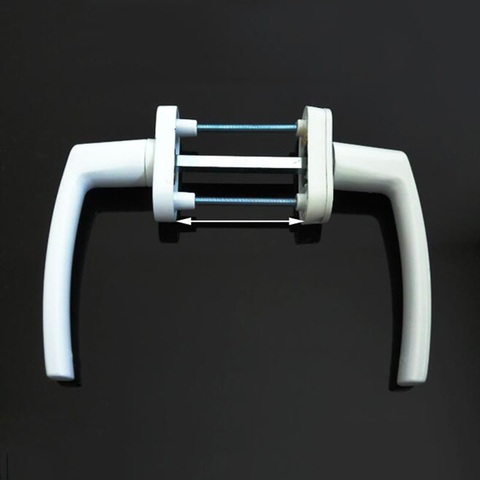 Plastic Steel double-sided Door Handle lock sliding push door handle 53-63MM ► Photo 1/3