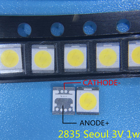 200pcs SEOUL High Power LED LED Backlight 1210 3528 2835 1W 100LM Cool white SBWVT120E LCD Backlight for TV TV Application ► Photo 1/1