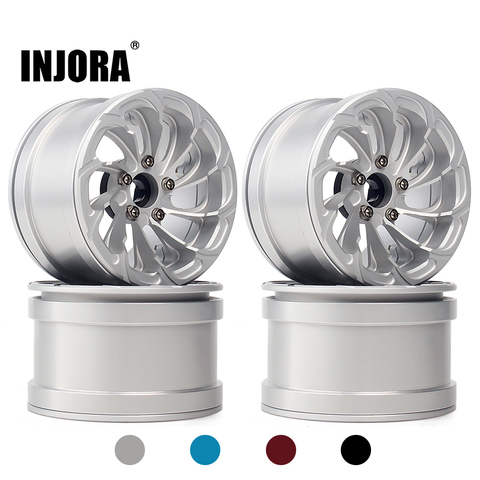 INJORA 4PCS Aluminum Alloy 2.2 Beadlock Wheel Rims for 1/10 RC Rock Crawler Axial SCX10 RR10 90053 90048 Wraith 90045 90018 ► Photo 1/6