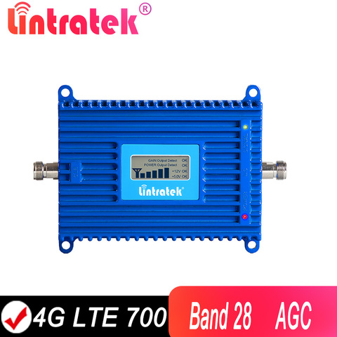 Lintratek Band 28 Signal Booster 4G 700MHz Cell Signal Booster 4G LTE 700mhz B28 AGC Amplifier 4G LTE Internet Signal Booster @8 ► Photo 1/6