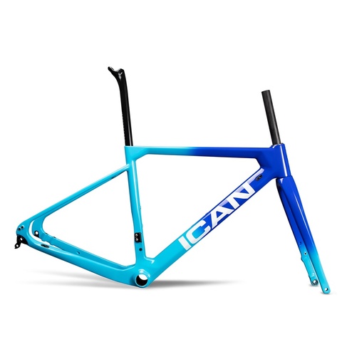 700C T700 Carbon Bike Frame gravel frame Mechanical and Di2 Gravel Bicycle Frame Disc Bike Flat mount GRA02 ► Photo 1/6