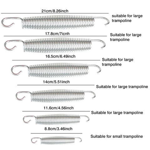 10PC Trampoline Spring Heavy Duty Galvanized Steel Replacement Kit for Excellent Bounce increase bounce Trampoline Accessories ► Photo 1/6