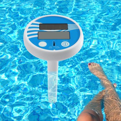 Outdoor & Indoor Pool and Spa Digital Floating Waterproof Solar Thermometer with Fahrenheit  Celsius CA ► Photo 1/6