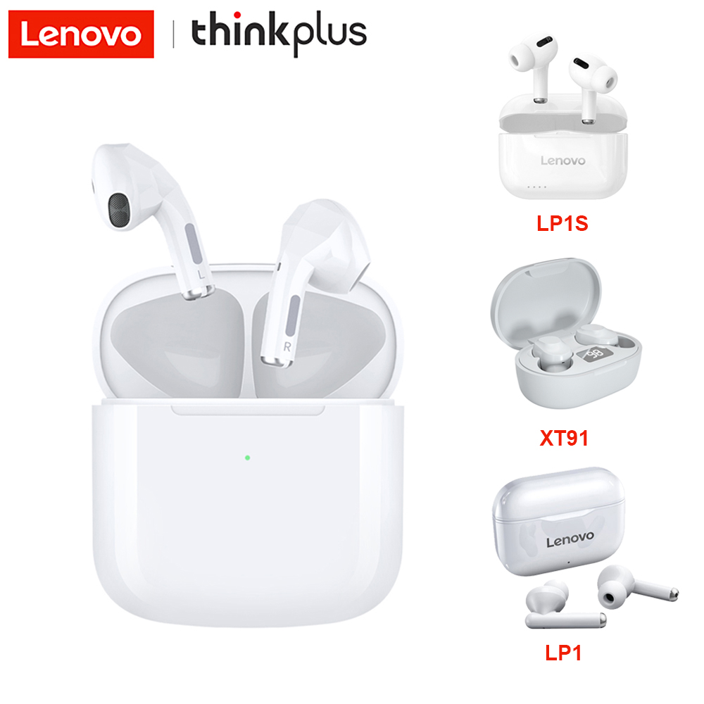 Lenovo thinkplus TrackPods TW50 Earphones TWS Semi-in-ear BT  Headphones  Touch Control True Wireless Earbuds Noise Canceling - Price history &  Review | AliExpress Seller - Audio & Video Equipments Store 