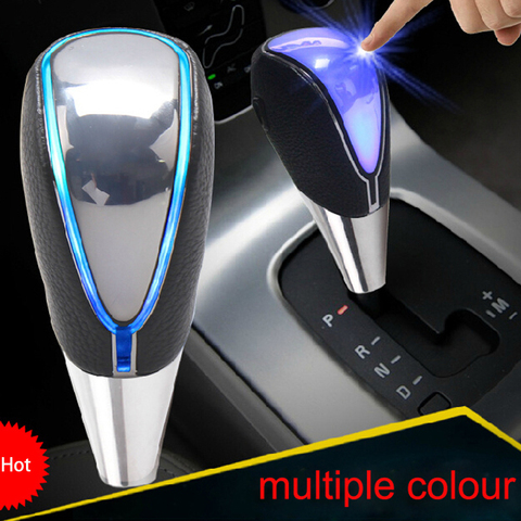 POSSBAY Universal Car Gear Knob Manual Transmission LED Gear Shift Knob for Kia Opel Renault Interior Decoration Shift Lever ► Photo 1/6