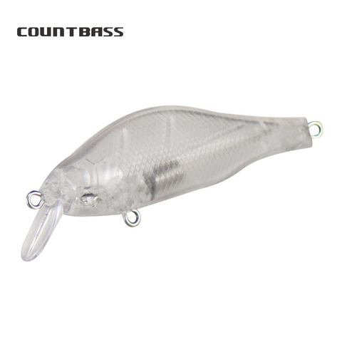 10pcs Countbass Magnet Assist Weight Blank Hard Bait Minnow 70mm, Unpainted Fishing Lures Freshwater Wobblers ► Photo 1/6