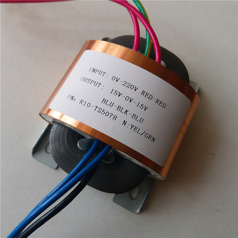 15V-0-15V 0.3A R Core Transformer 10VA R10 custom transformer 220V copper shield output for Power Pre-amplifier ► Photo 1/1