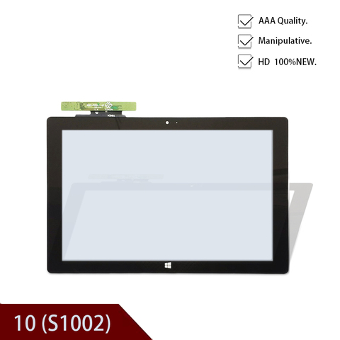 Black Original New 10.1' inch capacitive touch screen panel glass sensor for Acer One 10 (S1002) quad core tablet pc replacement ► Photo 1/4