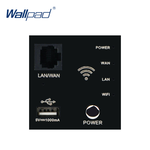 Wallpad Wall Embedded Router Wifi Repeater USB Charger Function Key For Moduler only 55*55mm ► Photo 1/6