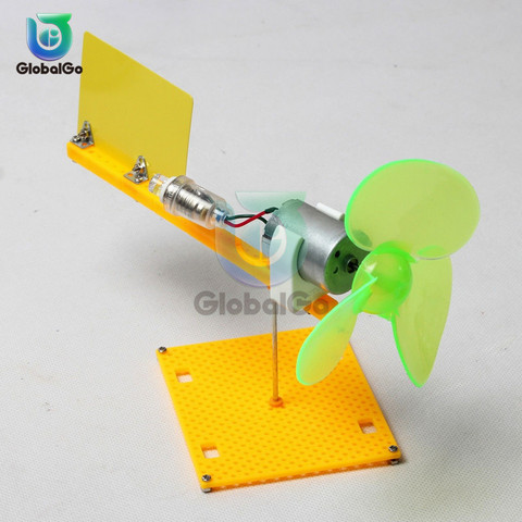 Wind Turbine Generator Kit Micro DC Generator With Holder Blades Brushless Motor DC 0.1V-18V ► Photo 1/5