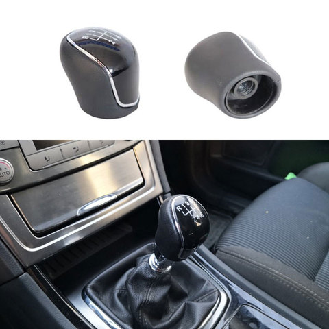 5 6 Speed Manual Gear Shift Knob Stick Lever For Ford Mondeo Mk3 Mk4 IV 4 Focus Mk2 Mk3 III S-Max C-Max Kuga Galaxy Mk2 Mk3 ► Photo 1/6