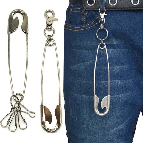Punk Pin Wallet Belt Chain Rock Trousers Hipster Pant Keychains Jean Keychain Ring Clip Keyring Key Chain ► Photo 1/6