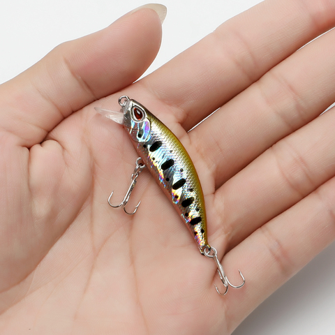 Minnow Wobbler Fishing Lure Japan Jerkbait Bait Perch Pesca Mini Sinking Wobblers Fishing Lures Hard Deep Artificial Bait Fish ► Photo 1/6