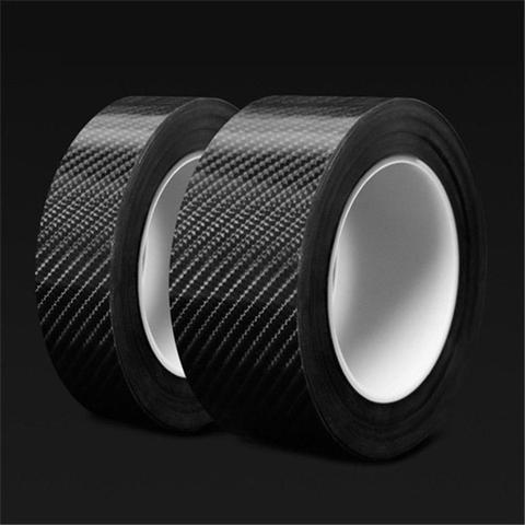 Car Door Sill Protector Bumper Protector Carbon Fiber Car Wrap Film 5D Gloss Automotive Wrap Film Self-Adhesive Anti-Collision ► Photo 1/6
