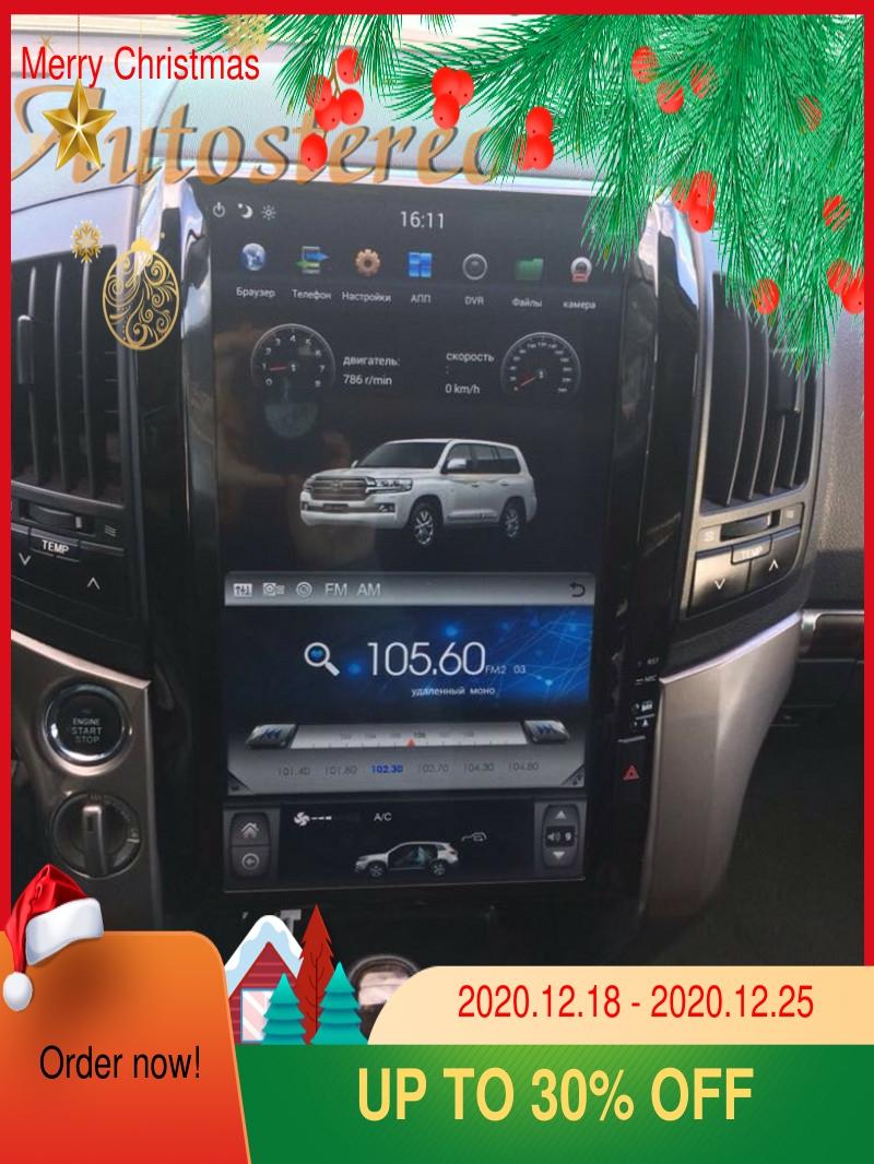 Android 9.0 64+4GB 16 inch Tesla style Car GPS Navigation For TOYOTA LAND CRUISER LC200 2008-15 Radio Headunit Multimedia Player ► Photo 1/6