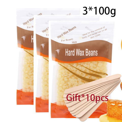 Aloe Wax Beans Honey Fragrance Hair Removal Wax Bean Hot Film Solid Particles Depilatory Leg Armpit Hair for Body Beauty2/3*100g ► Photo 1/6