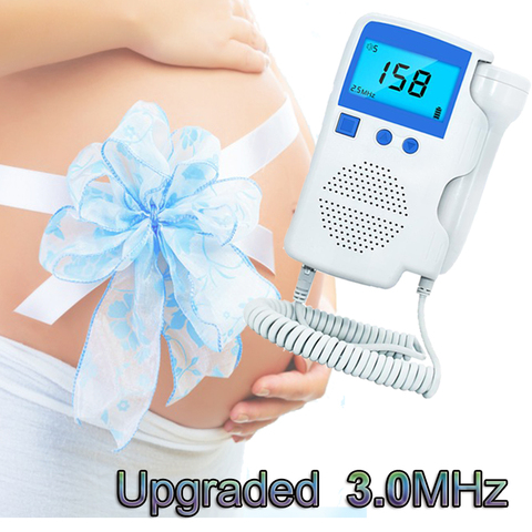Upgraded 3.0MHz Ultrasound Doppler Fetal Heart rate Monitor for Home use Pregnancy Baby Fetal Sound Heart Rate ► Photo 1/6
