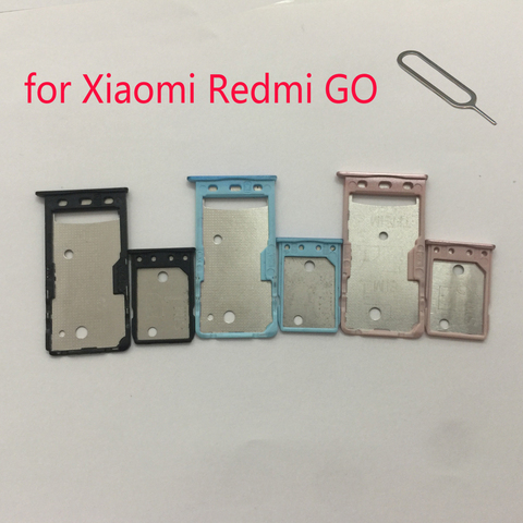 Phone SIM Card Tray Adapter For XIAOMI Redmi GO Original Housing New Micro SD Card Holder For Xiaomi GO ► Photo 1/1