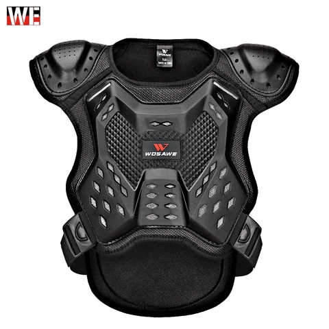 WOSAWE Children's Armor Jacket Spine Chest Protection Equipment Motocross Skateboard Jacket Motorcycle Gear Motos Kids Motocross ► Photo 1/6