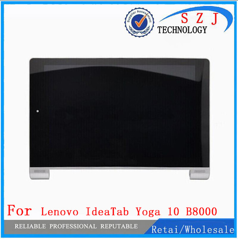 New 10.1'' inch For Lenovo Yoga Tablet 10 B8000 B8000-H Full LCD Display Panel Touch Screen Digitizer Assembly With Frame ► Photo 1/2