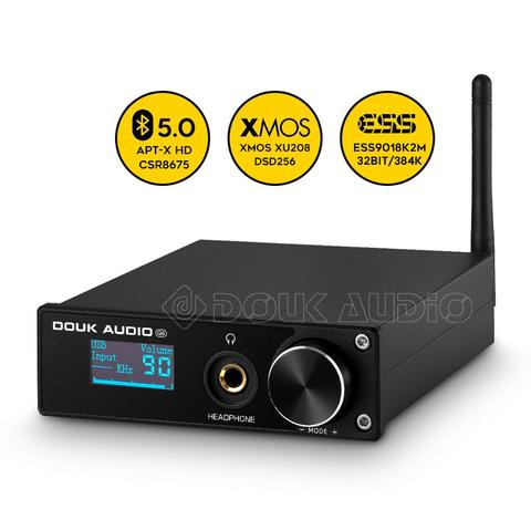 Nobsound Bluetooth 5.0 DAC Decoder USB/ COAX/ OPT Converter Headphone Amp DSD256 384KHz APTX-HD ► Photo 1/6