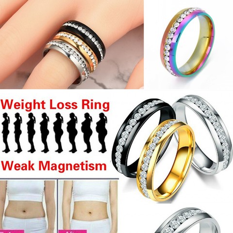 Slimming Magnetic Weight Loss Ring String Stimulating Acupoints Gallstone Ring Fitness Reduce Weight Ring Health Care Rings ► Photo 1/6