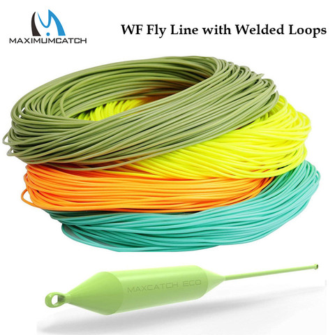 Maximumcatch WF1F-WF8F WITH WELDED LOOP Fish Line Weight Forward FLOATING 100FT Fly Fishing Line ► Photo 1/6