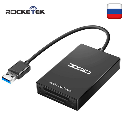 Rocketek USB 3.0 XQD SD Working simultaneously Memory card reader Transfer Sony M/G Series for Windows/Mac OS computer ► Photo 1/6