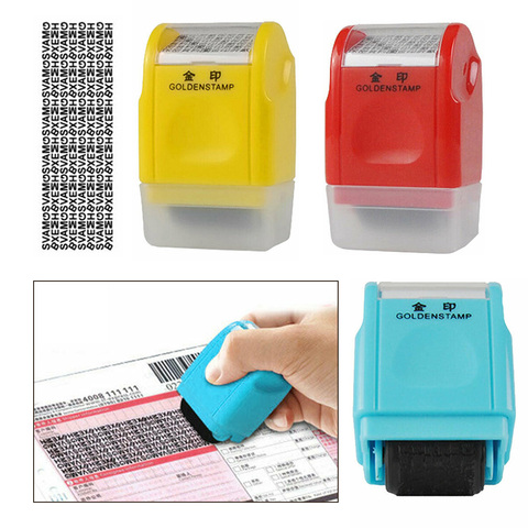 Roller Stamp Gibberish Stamp Privacy Guard Roller for ID Files Confidential Data Protection Personal Information Privacy Seal ► Photo 1/6